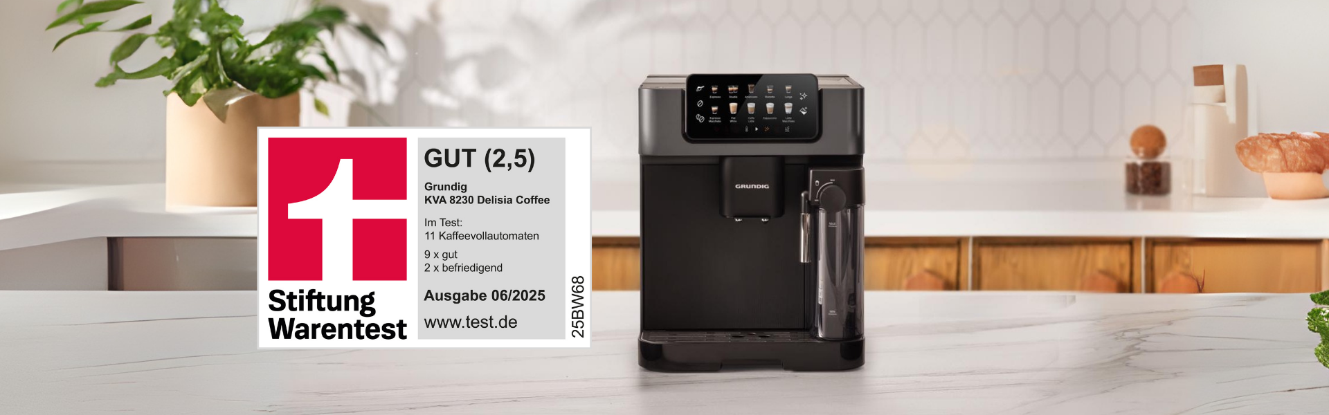 Grundig KVA 8230 Delisia Coffee überzeugt bei Stiftung Warentest