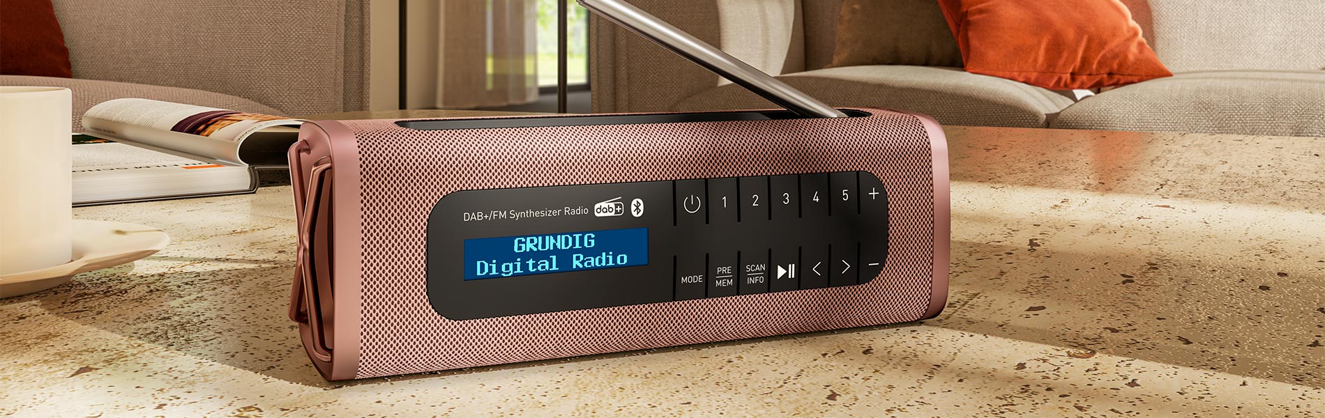 Nestor DAB+ Radio DAB+/FM 2 modos de funcionamiento pantalla de
