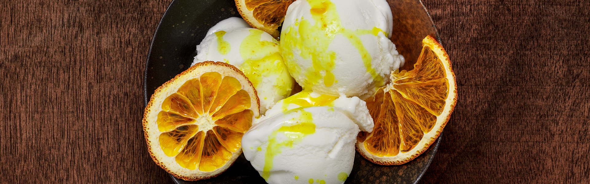 Aromatic Orange Oil Ice Cream