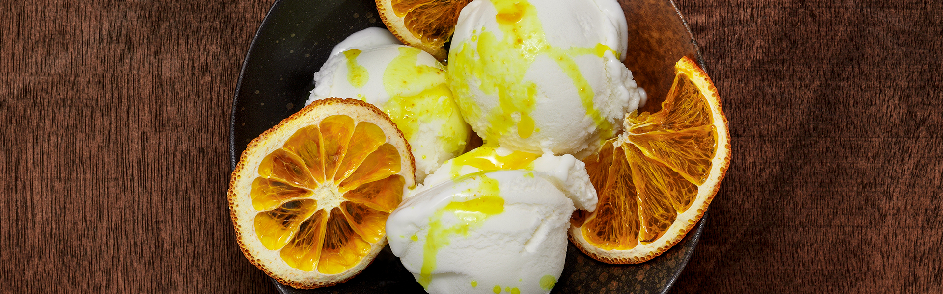 Aromatic Orange Oil Ice Cream