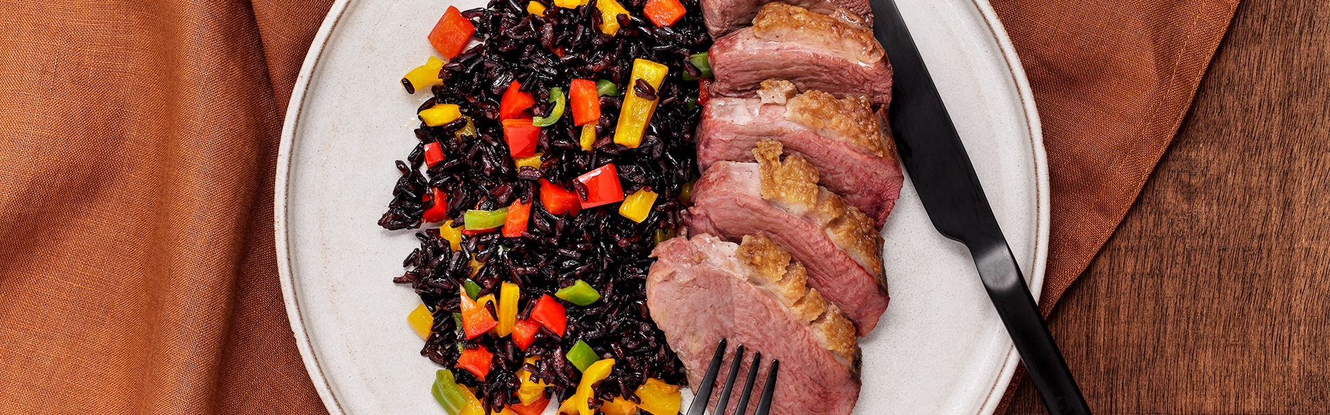 Leftover Black Fried Rice with Duck Breast