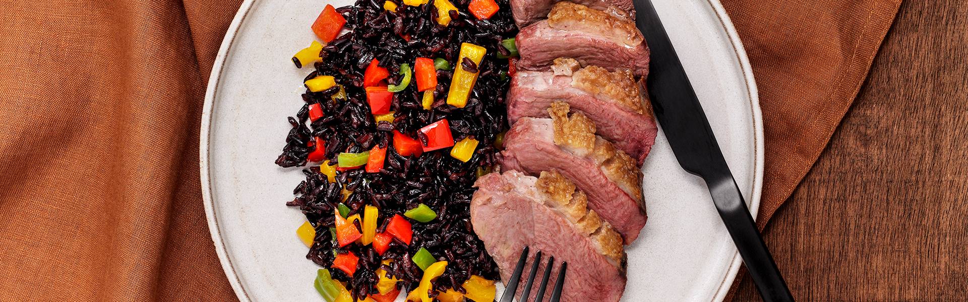 Leftover Black Fried Rice with Duck Breast