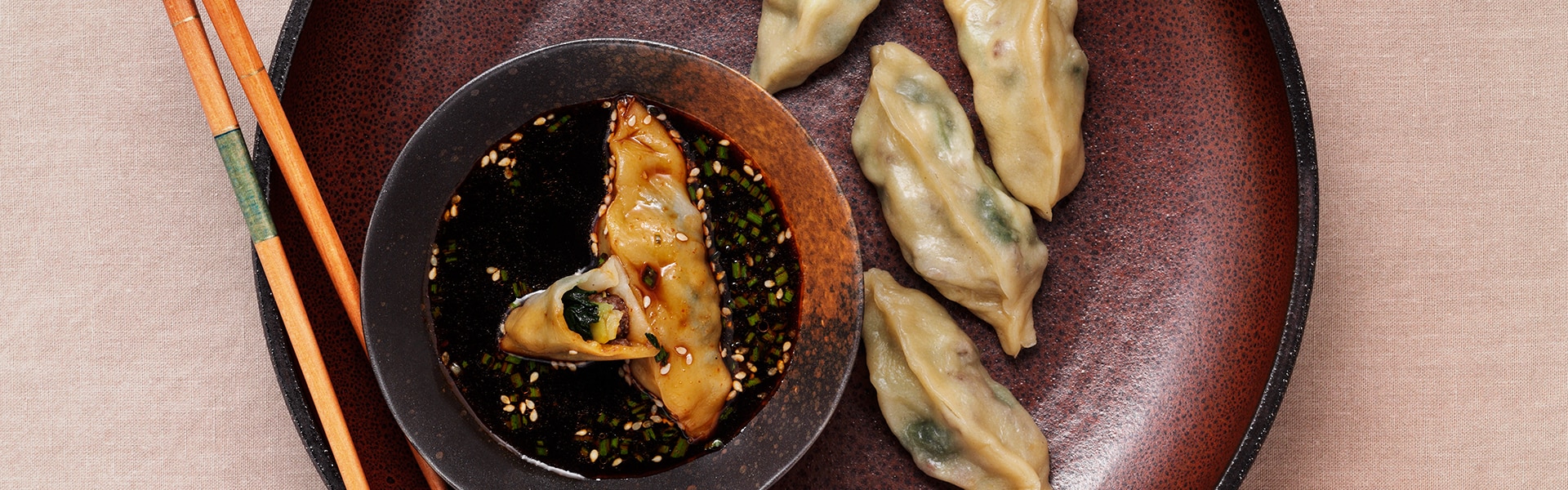 Leftover Green Dumplings