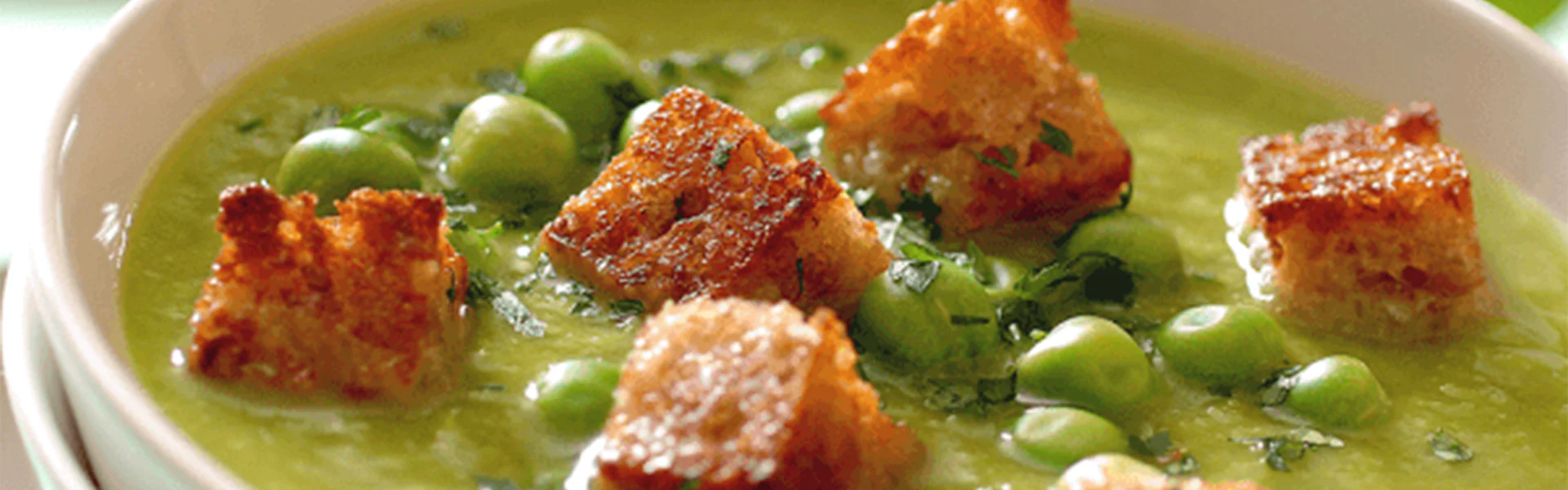 Minty Pea and Potato Soup