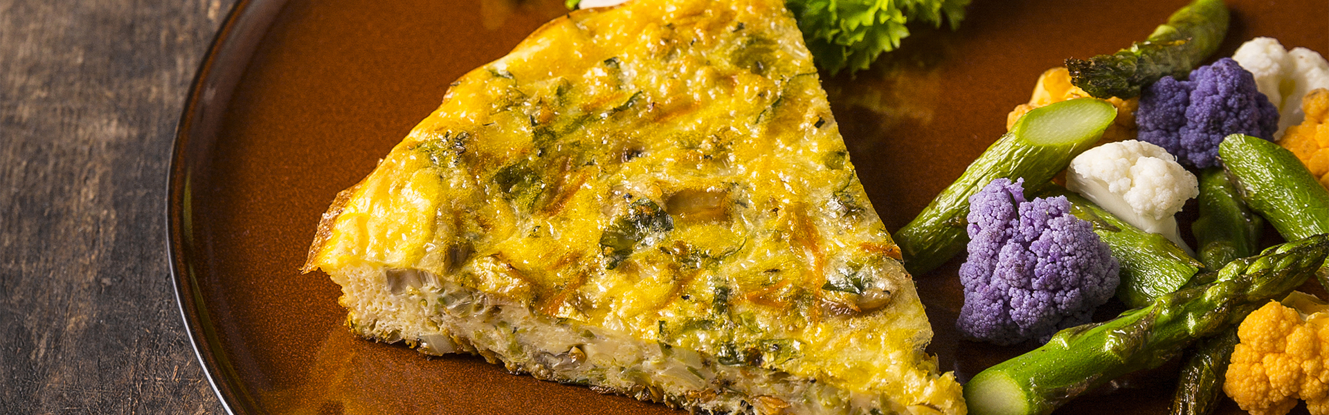 Frittata made with leftover Brussels Sprouts