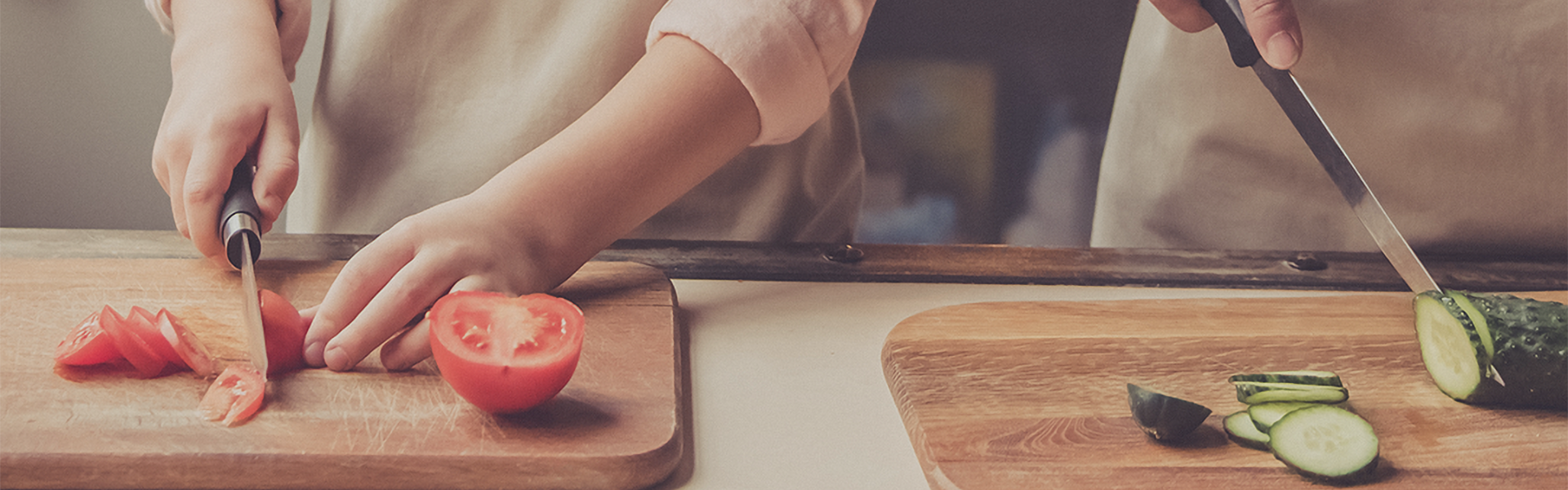 Acostumbra a los niños a la cocina