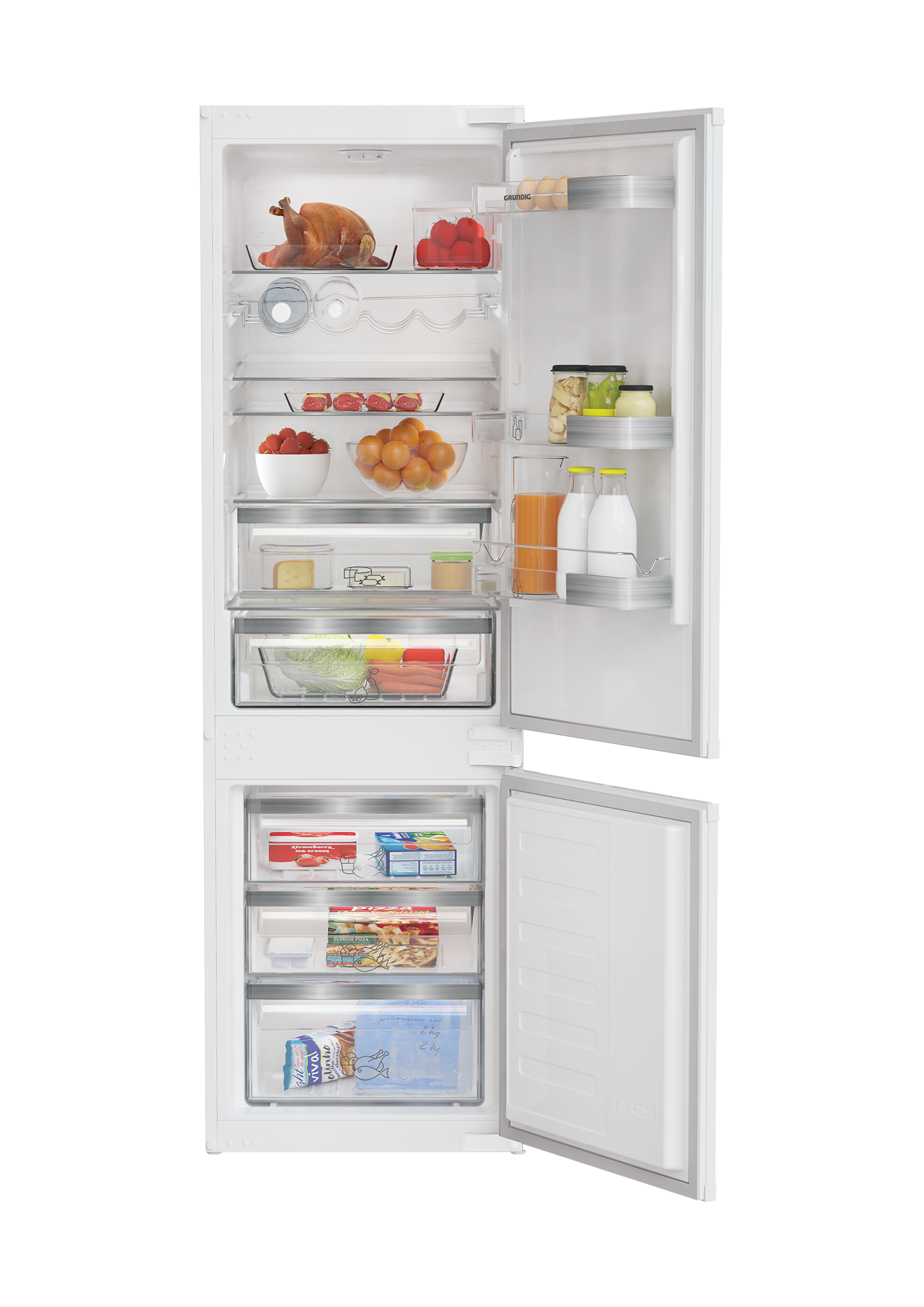 Frigorifero Combinato Comfee 113L – 97L + Congelatore 16L 4 Stelle, Inverter, 35 DB, Bianco, Classe D