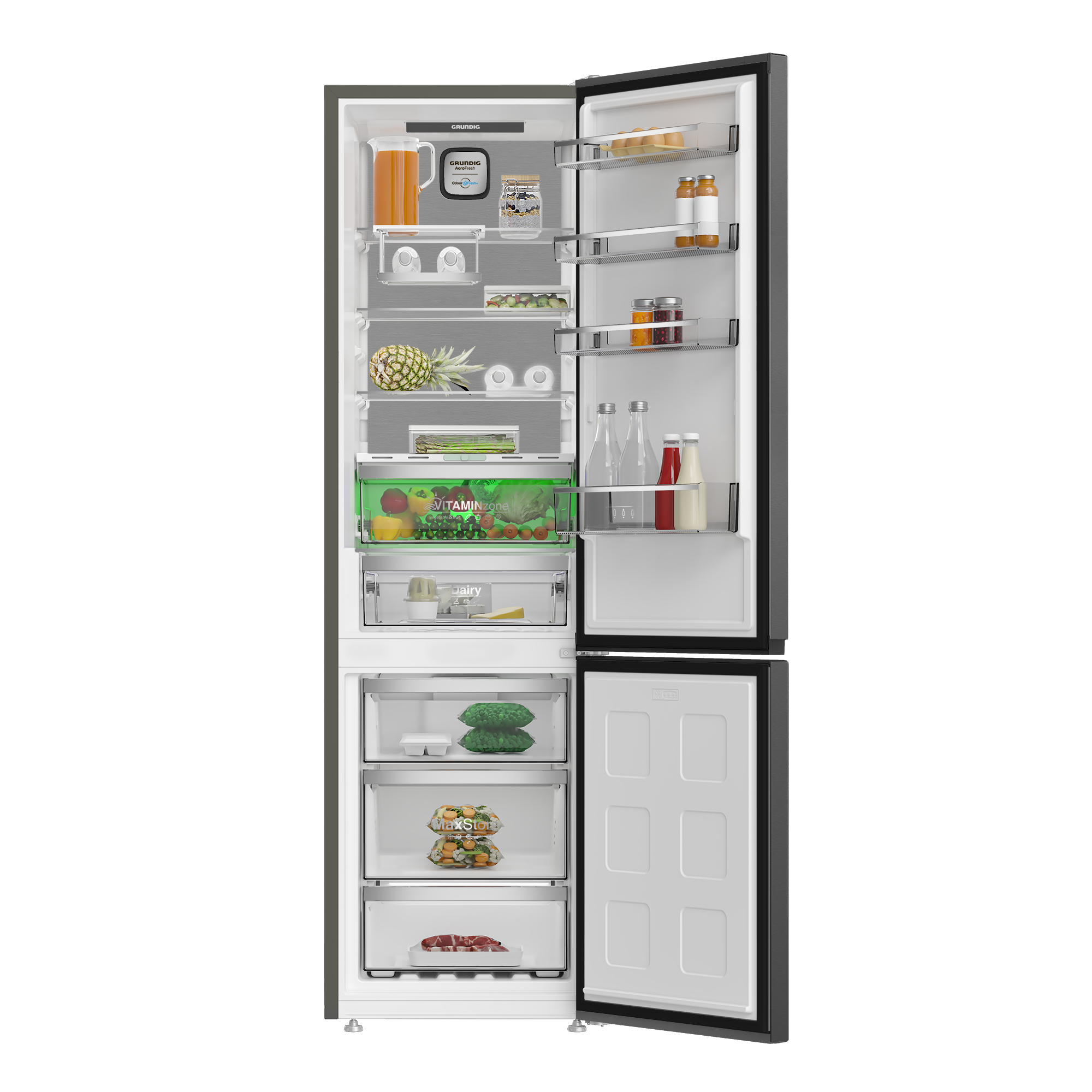 Combina frigorifica Grundig GKPN 66940 LXRW