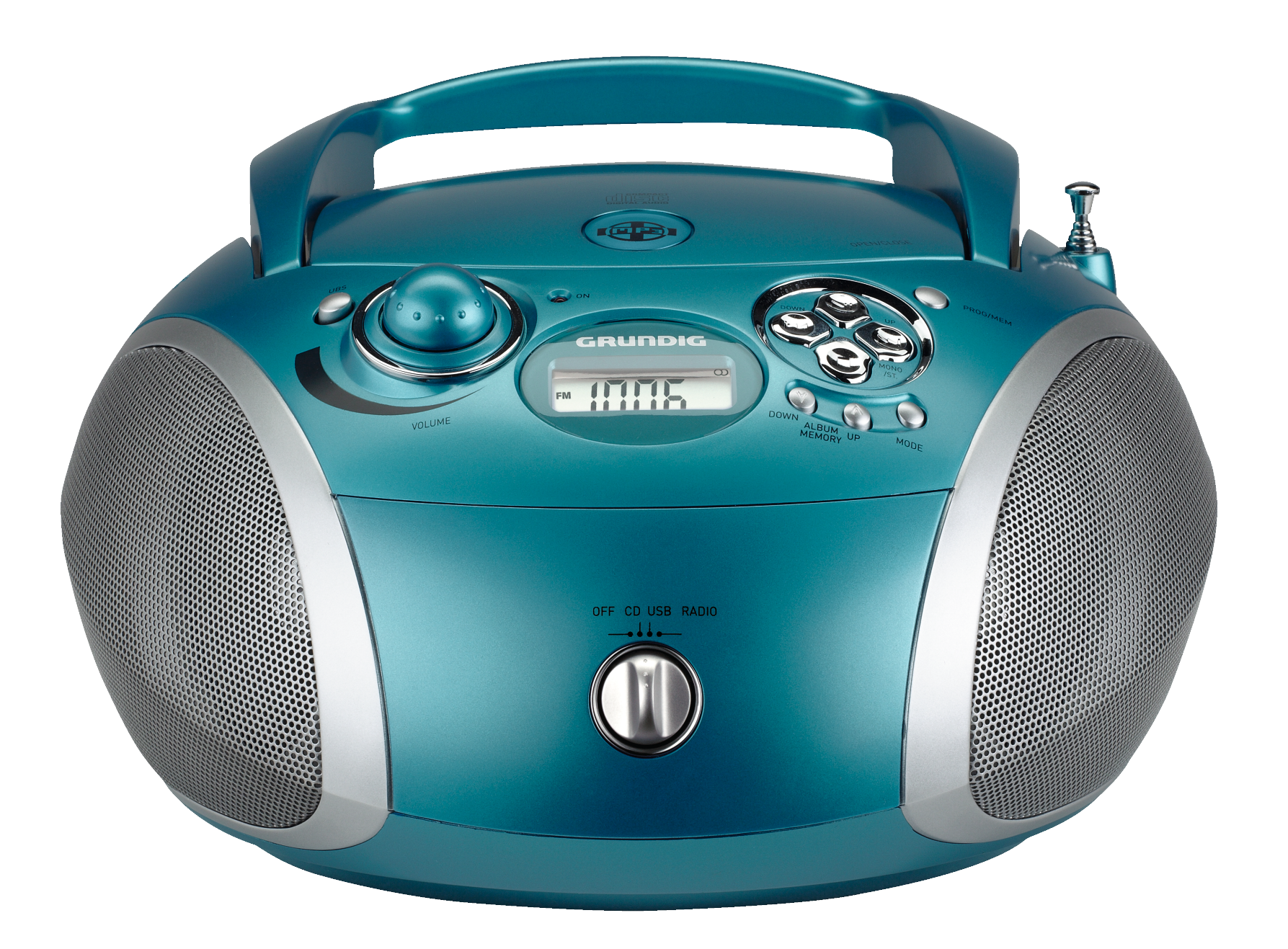 RCD 1445 USB Aqua/Silver