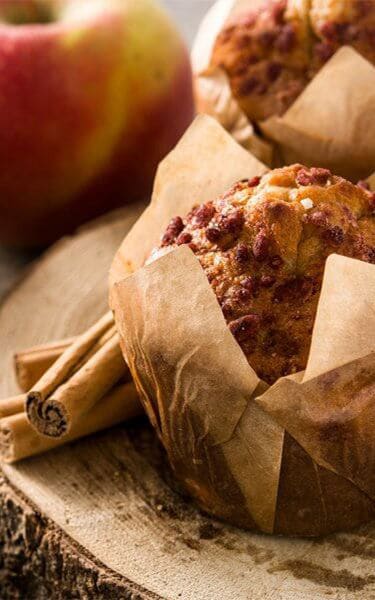 Apfel-Zimt-Haferflocken-Muffin