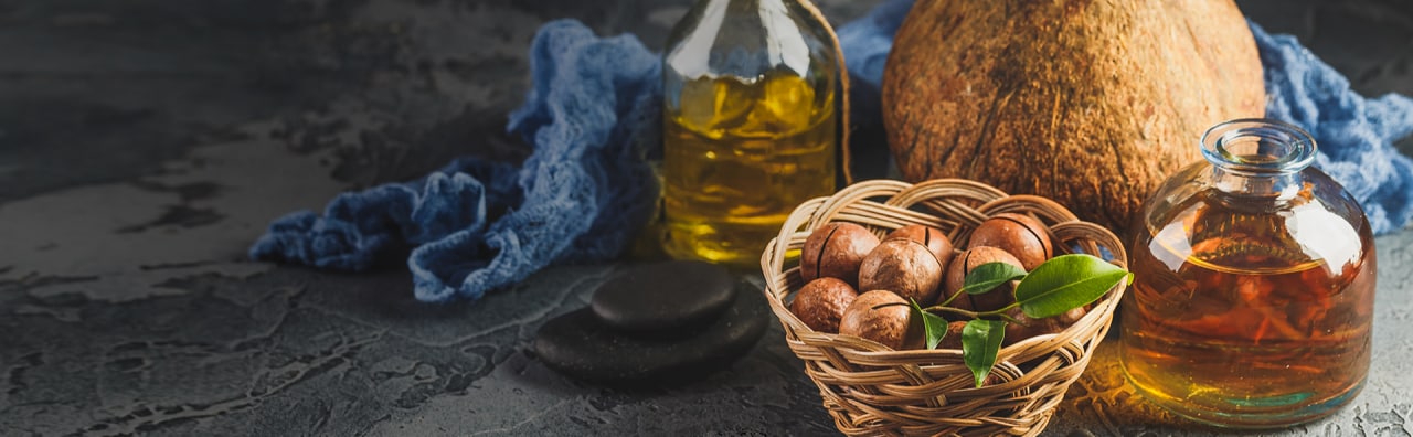 Macadamia- und Kokosöl