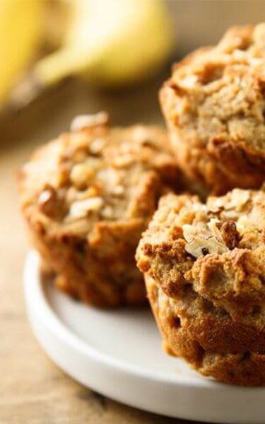 Banana Oatmeal Muffin375X600