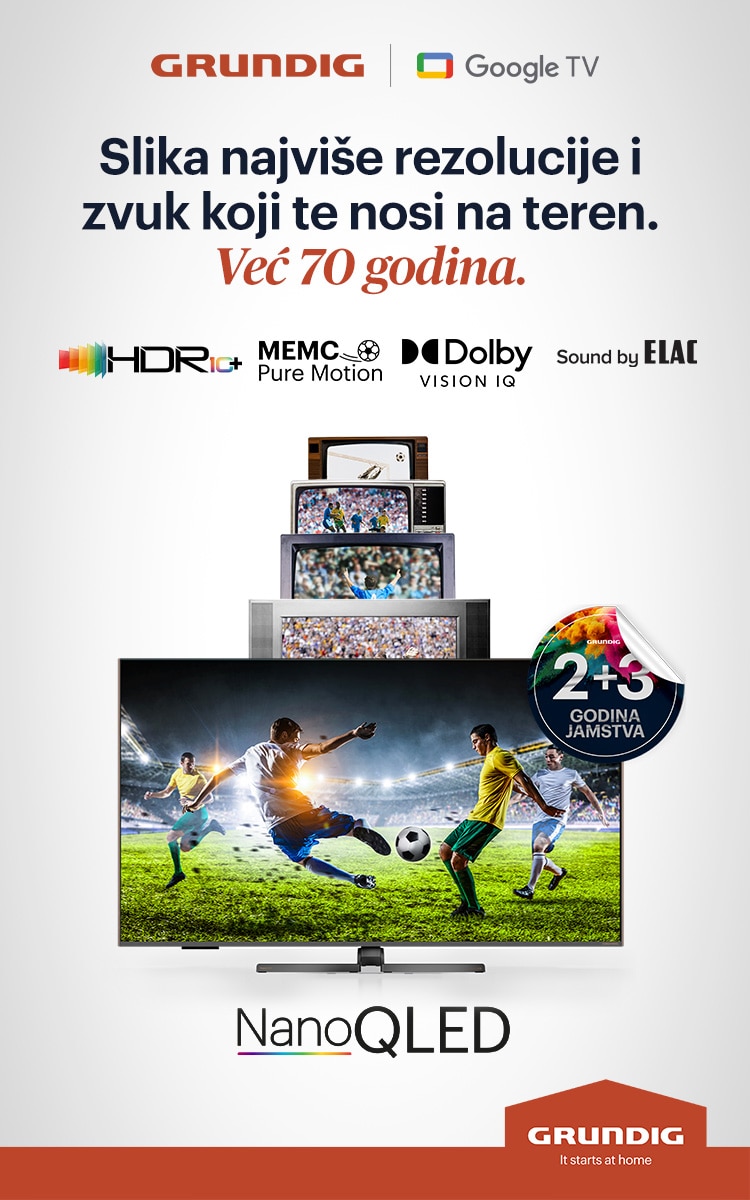 Slika najviše rezolucije i zvuk koji te nosi na teren.