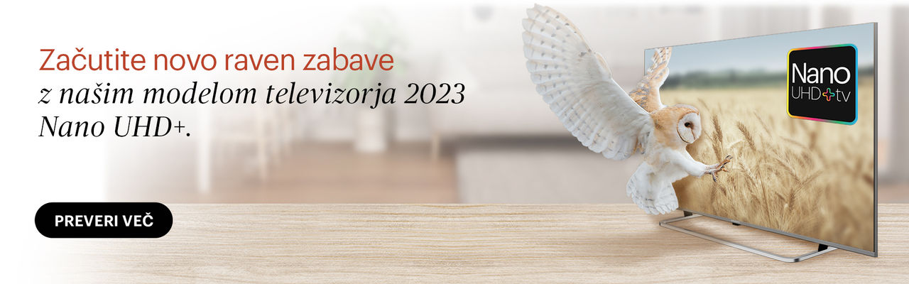 Začutite novo raven zabave z našim modelom televizorja 2023 Nano UHD+.