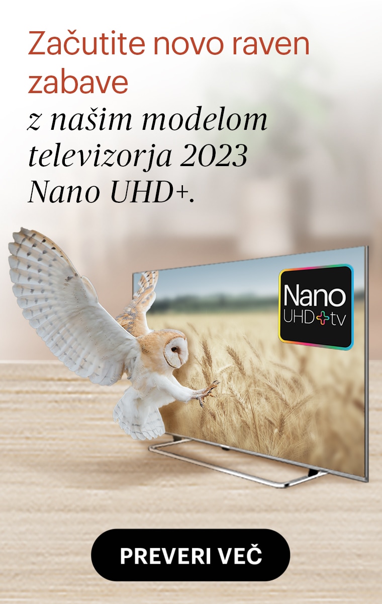 Začutite novo raven zabave z našim modelom televizorja 2023 Nano UHD+.